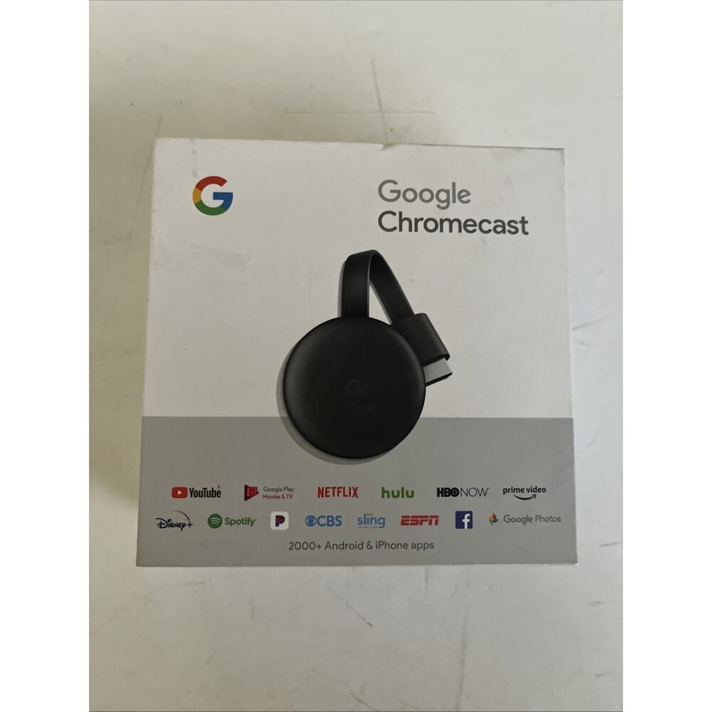 Google Chromecast 3rd Generation GA00439-US Streaming MFG: 04/2021